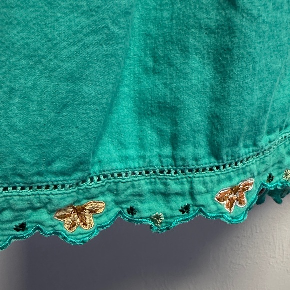 Free People Turquoise Dress with Floral Details - Picture 10 of 10